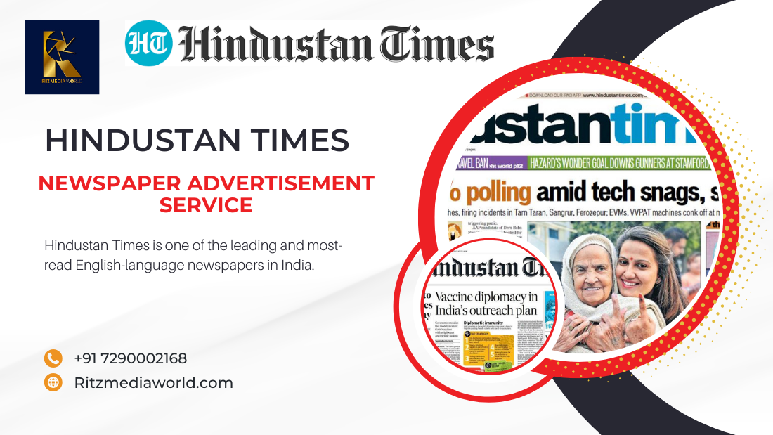 Hindustan Times Newspaper Ads Rates and its Editions