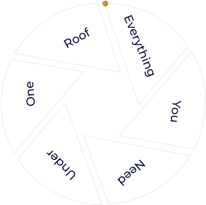 Everything you need under one roof Everything you need under one roof