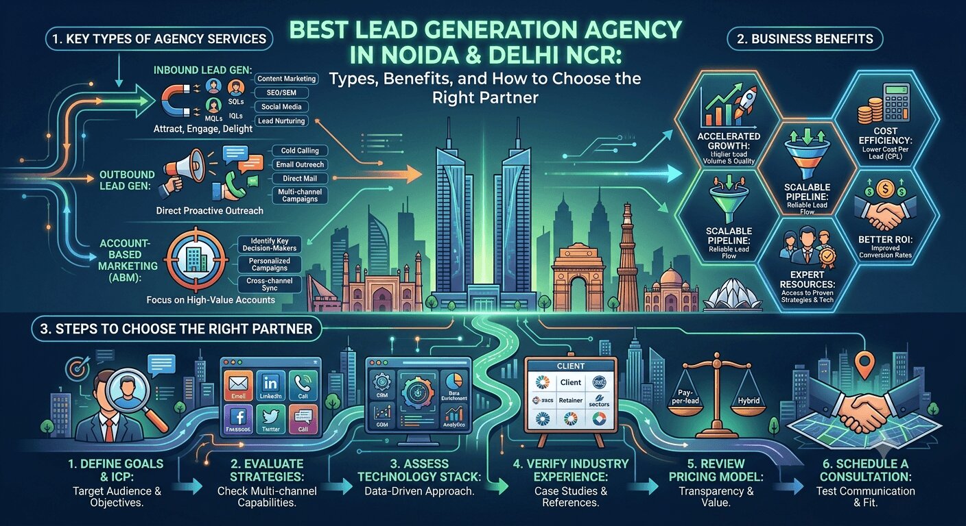Best Lead Generation Agency in Noida & Delhi NCR: Types, Benefits & How to Choose (2026 Guide)